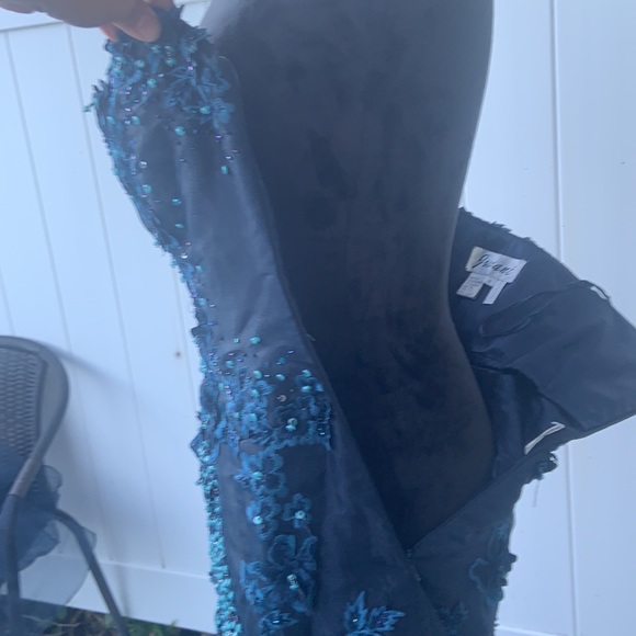 Jovani sz 8 prom party dress blue cocktail wedding party dress - Picture 7 of 16